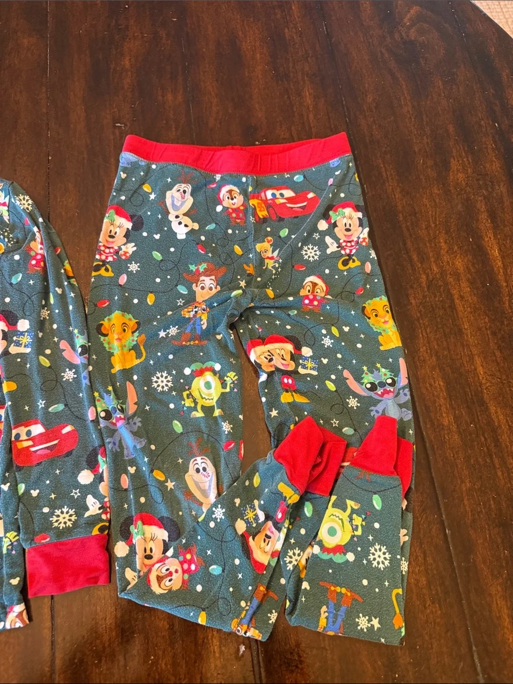 Little Sleepies Grey Holiday Character Pajama Set with Red Trim